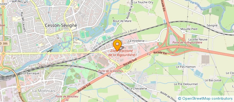 localisation de l'entreprise FRANCE AUTO PIECES ET ACCESSOIRES  CESSON-SEVIGNE