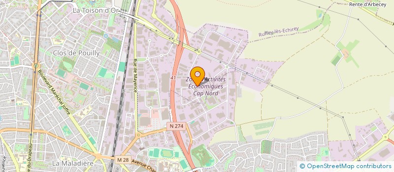 localisation de l'entreprise FRANCE AUTOMATISME à DIJON