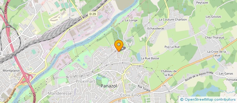 localisation de l'entreprise FRANCE AUTOMOBILES 87 à PANAZOL