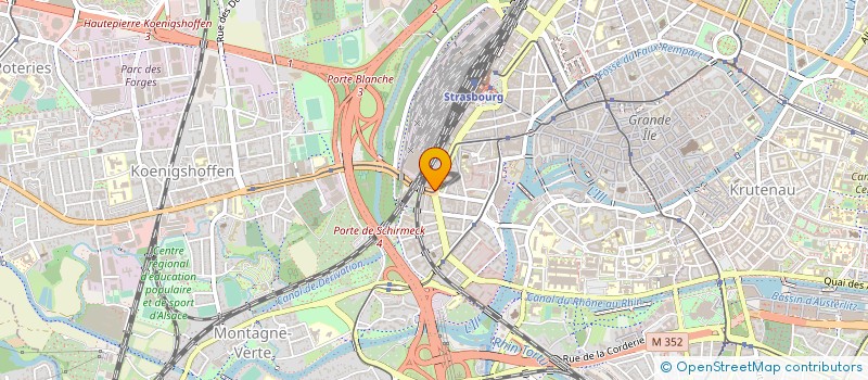 localisation de l'entreprise FRANCE AUTOPARTAGE  STRASBOURG