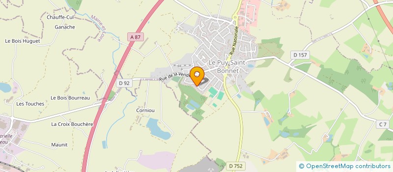 localisation de l'entreprise FRANCE AVANTAGES à CHOLET