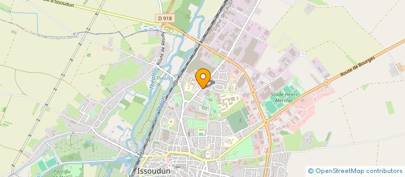 localisation de l'entreprise FRANCE-AVC 36 à ISSOUDUN