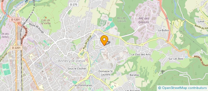 localisation de l'entreprise FRANCE-AVC 74 à ANNECY