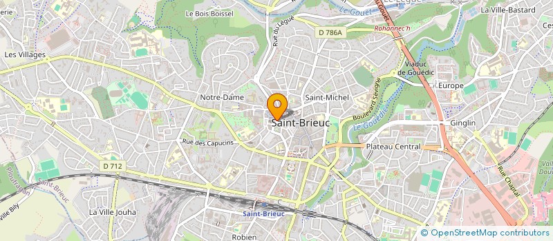 localisation de l'entreprise FRANCE B COUTURE à SAINT-BRIEUC