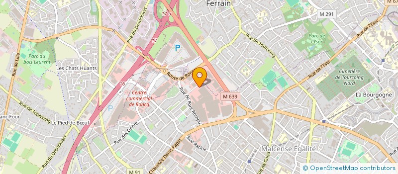 localisation de l'entreprise FRANCE BALCON NORD  TOURCOING