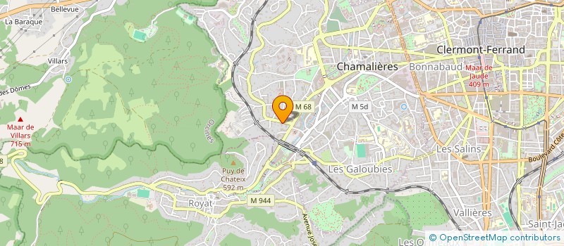 localisation de l'entreprise FRANCE-BAOBABS à CHAMALIERES