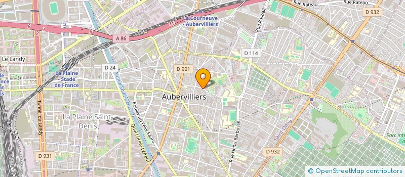 localisation de l'entreprise FRANCE BAT à AUBERVILLIERS