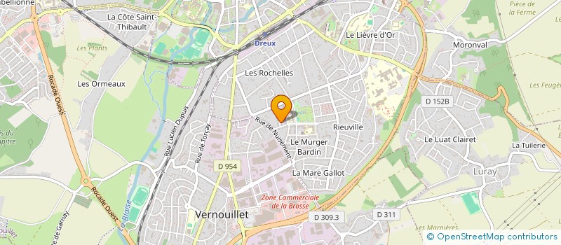 localisation de l'entreprise FRANCE BAT LG à DREUX
