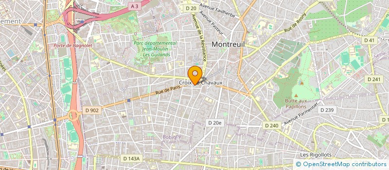 localisation de l'entreprise FRANCE BATI à MONTREUIL