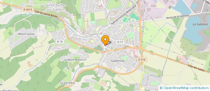 localisation de l'entreprise FRANCE BATI 76  GAILLON