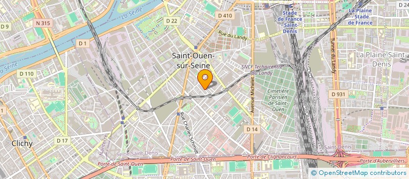 localisation de l'entreprise FRANCE BATI CONCEPT à SAINT-OUEN-SUR-SEINE