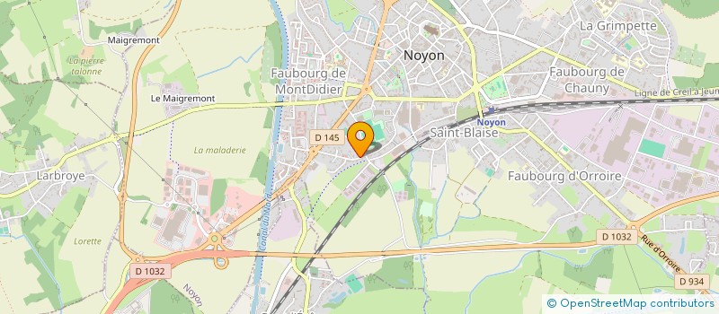 localisation de l'entreprise FRANCE BATI SERVICES à NOYON