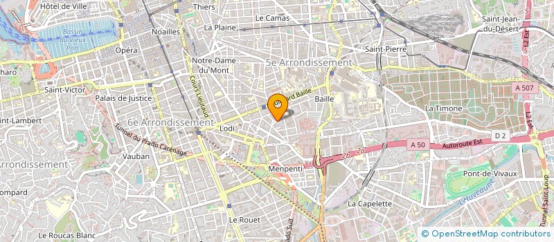 localisation de l'entreprise FRANCE BATIMENT à MARSEILLE