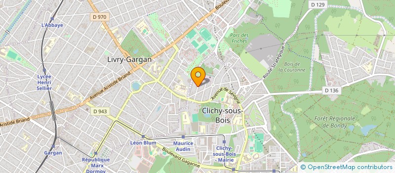 localisation de l'entreprise FRANCE BATIMENT à CLICHY-SOUS-BOIS