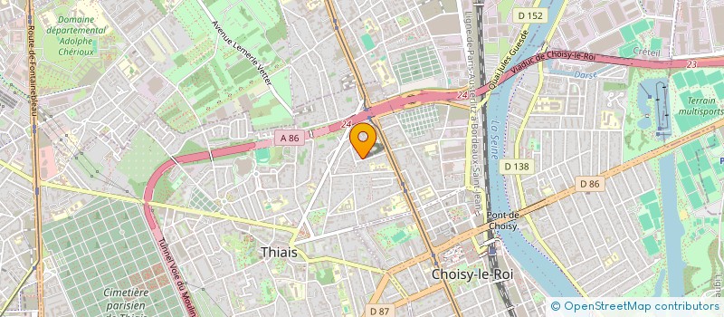 localisation de l'entreprise FRANCE BATIMENT  THIAIS