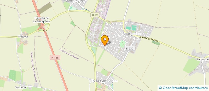 localisation de l'entreprise FRANCE BATIMENT CONSTRUCTION à BOURGUEBUS