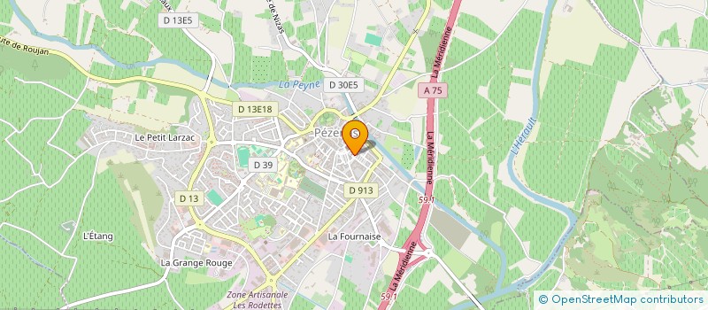localisation de l'entreprise FRANCE BATISSEURS à PEZENAS