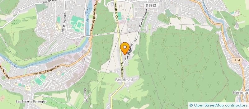 localisation de l'entreprise FRANCE BEBE SECOUE  BONDEVAL