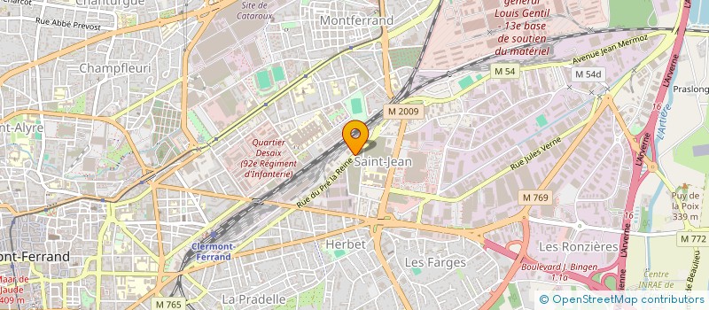 localisation de l'entreprise FRANCE BENEVOLAT CLERMONT 63  CLERMONT-FERRAND