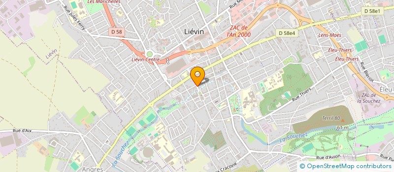 localisation de l'entreprise FRANCE BENEVOLAT PAS DE CALAIS à LIEVIN