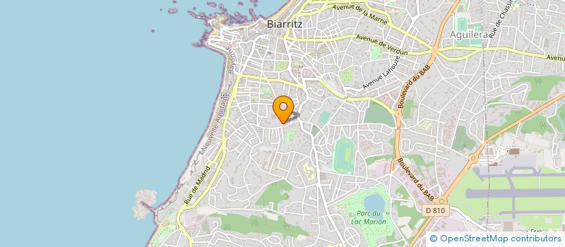 localisation de l'entreprise FRANCE BENEVOLAT PAYS BASQUE  BIARRITZ