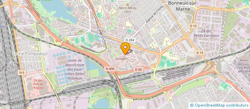 localisation de l'entreprise FRANCE BENEVOLAT VAL DE MARNE  SUCY-EN-BRIE