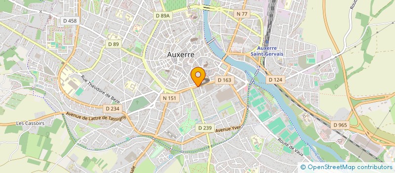 localisation de l'entreprise FRANCE BENEVOLAT YONNE à AUXERRE