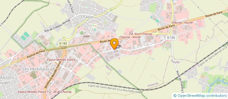 localisation de l'entreprise FRANCE BENNE DEVELOPPEMENT  CHAURAY