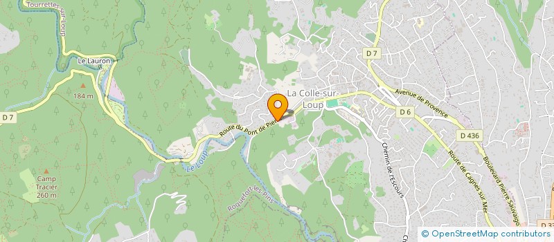 localisation de l'entreprise FRANCE BOIS DE CHAUFFAGE  LA COLLE-SUR-LOUP