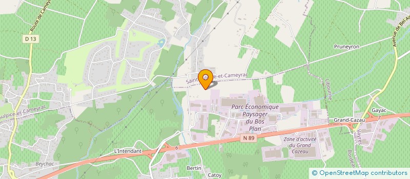 localisation de l'entreprise FRANCE BOISSONS LOIRE SUD-OUEST à BEYCHAC-ET-CAILLAU