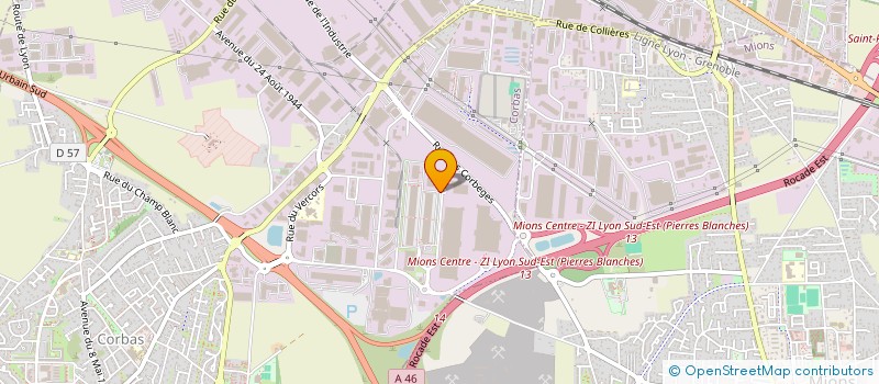 localisation de l'entreprise FRANCE BOISSONS RHONE ALPES à CORBAS