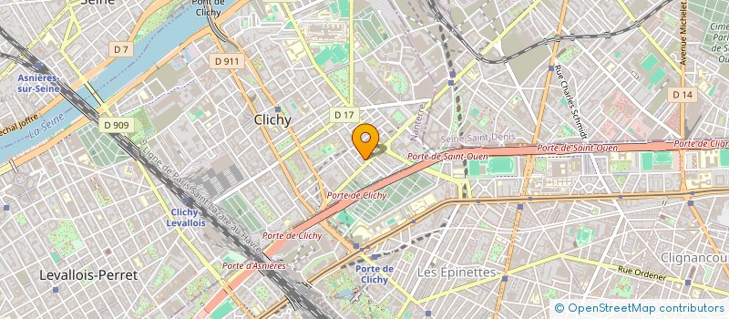 localisation de l'entreprise FRANCE BOLLI PARIS à CLICHY