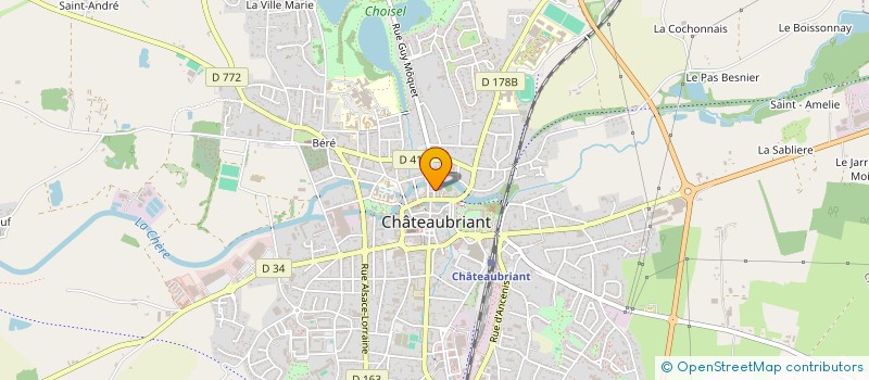 localisation de l'entreprise FRANCE BOWLING FEDERATION  CHATEAUBRIANT