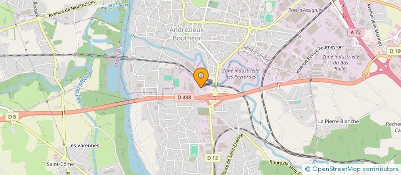 localisation de l'entreprise FRANCE BRODERIE  SAINT-JUST-SAINT-RAMBERT