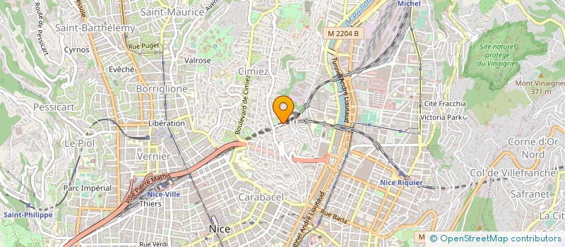 localisation de l'entreprise FRANCE BROYEURS à NICE