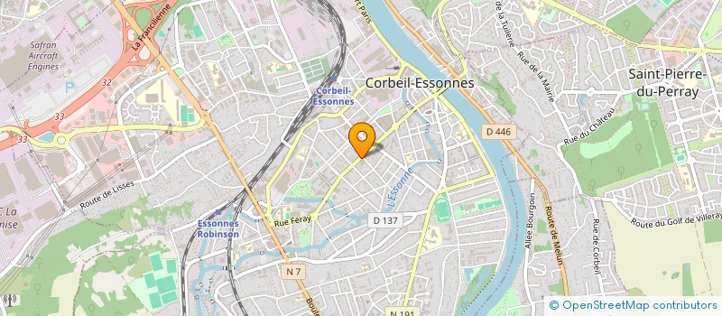localisation de l'entreprise FRANCE BTP à CORBEIL-ESSONNES