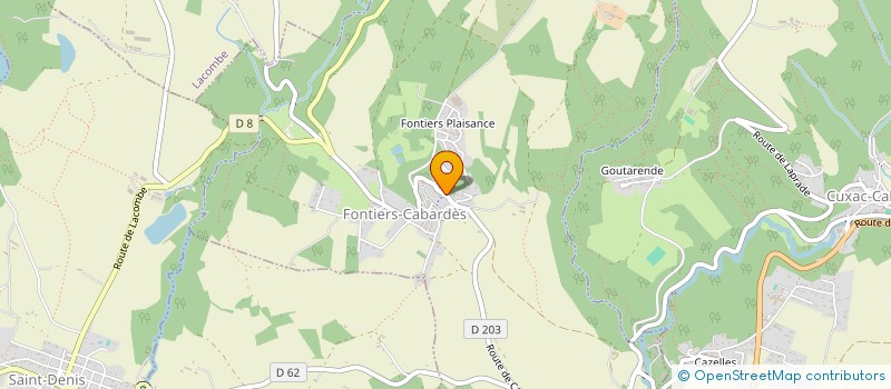 localisation de l'entreprise FRANCE BURKINA AGRI-TEKRE  FONTIERS-CABARDES