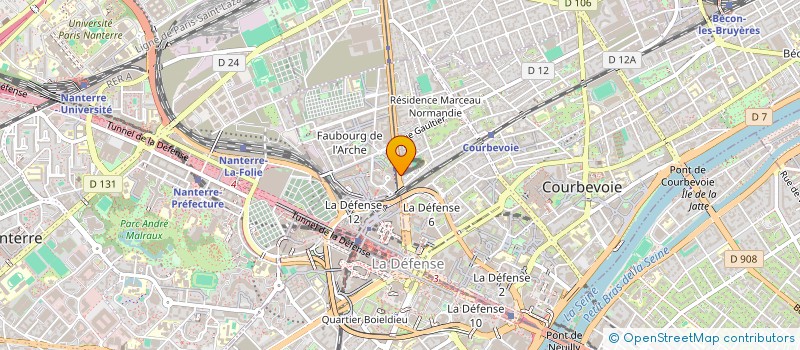 localisation de l'entreprise FRANCE BURO CONSEIL à COURBEVOIE