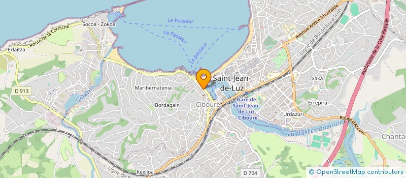 localisation de l'entreprise FRANCE BUSINESS MACHINES SARL à SAINT-JEAN-DE-LUZ