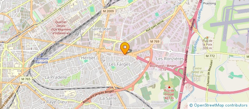 localisation de l'entreprise FRANCE CALL à CLERMONT-FERRAND