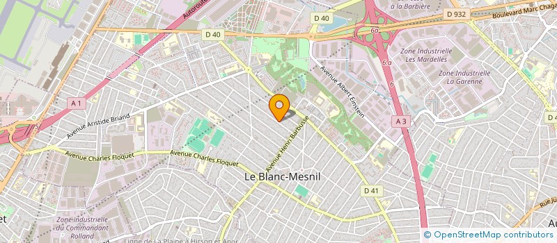 localisation de l'entreprise FRANCE CALORIFUGEAGE ISOLATION à LE BLANC-MESNIL