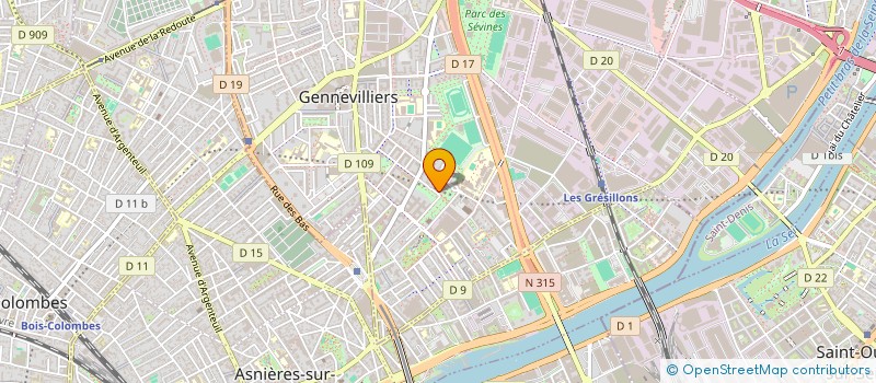 localisation de l'entreprise FRANCE CAR AUTOMOTIVE  GENNEVILLIERS