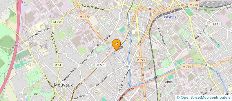 localisation de l'entreprise FRANCE CARAIBES DISTRIBUTION à TOURCOING