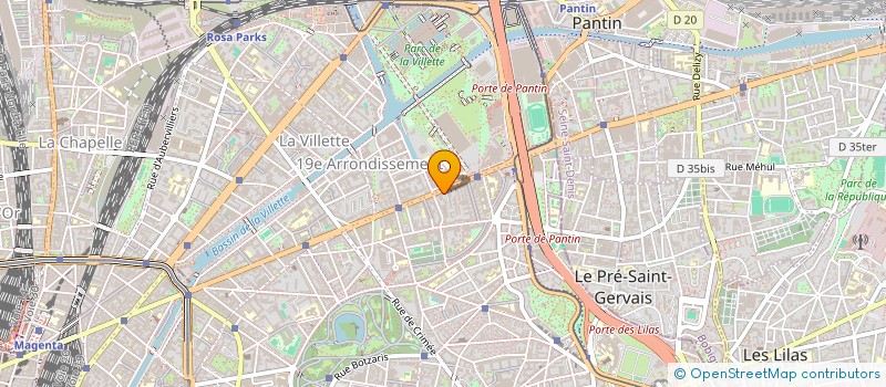 localisation de l'entreprise FRANCE CARLAND CHATEAU SARL  PARIS