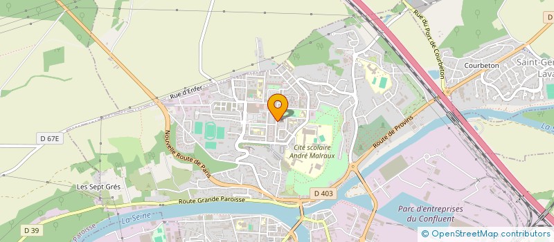 localisation de l'entreprise FRANCE CHAUFFAGE ET PLOMBERIE  MONTEREAU-FAULT-YONNE