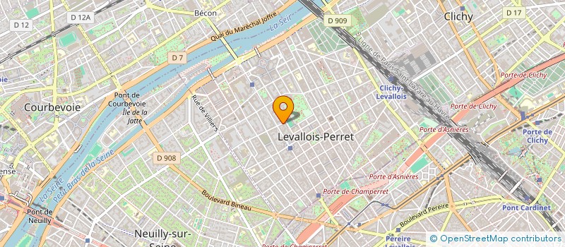 localisation de l'entreprise FRANCE CHIMIE ARMEMENT SA à LEVALLOIS PERRET