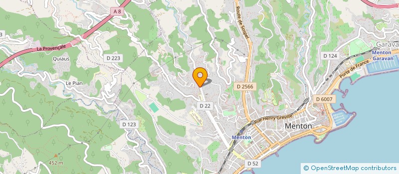 localisation de l'entreprise FRANCE CLIMATISATION SERVICES  MENTON