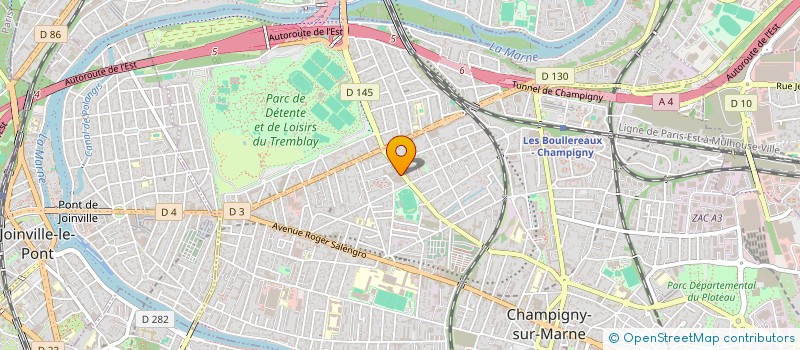 localisation de l'entreprise FRANCE COIFFURE INTERNATIONALE à CHAMPIGNY-SUR-MARNE