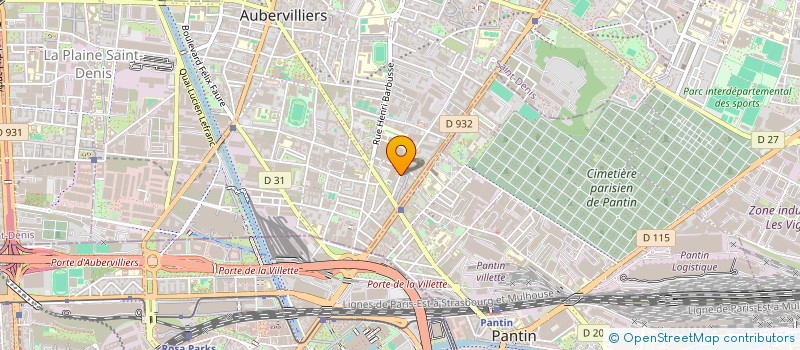 localisation de l'entreprise FRANCE COLLECTION à AUBERVILLIERS