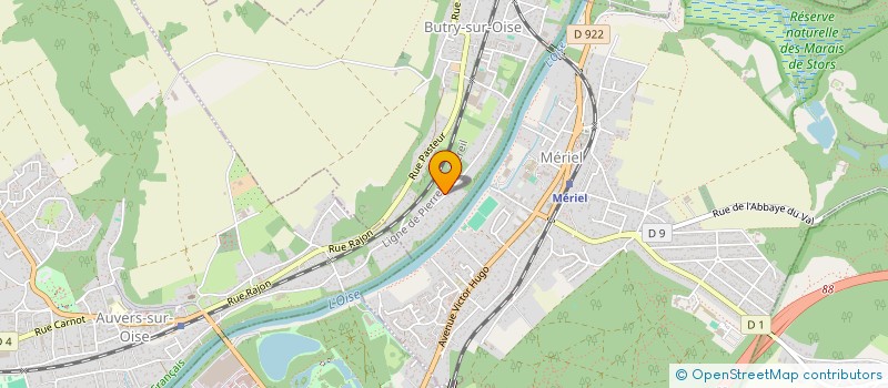 localisation de l'entreprise FRANCE COLLECTION  BUTRY-SUR-OISE